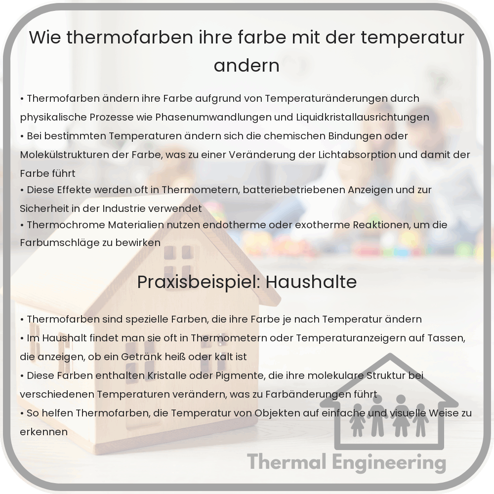 Wie Thermofarben ihre Farbe mit der Temperatur ändern