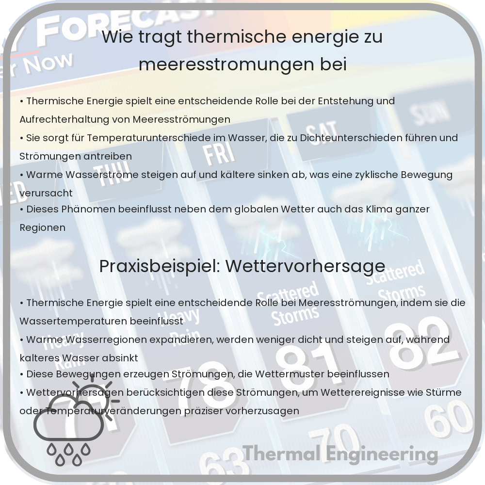 Wie trägt thermische Energie zu Meeresströmungen bei?