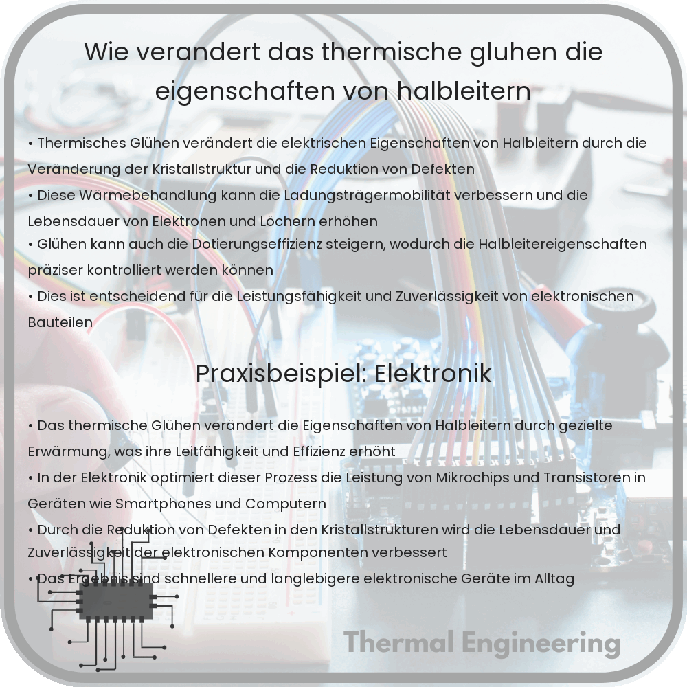 Wie verändert das thermische Glühen die Eigenschaften von Halbleitern?