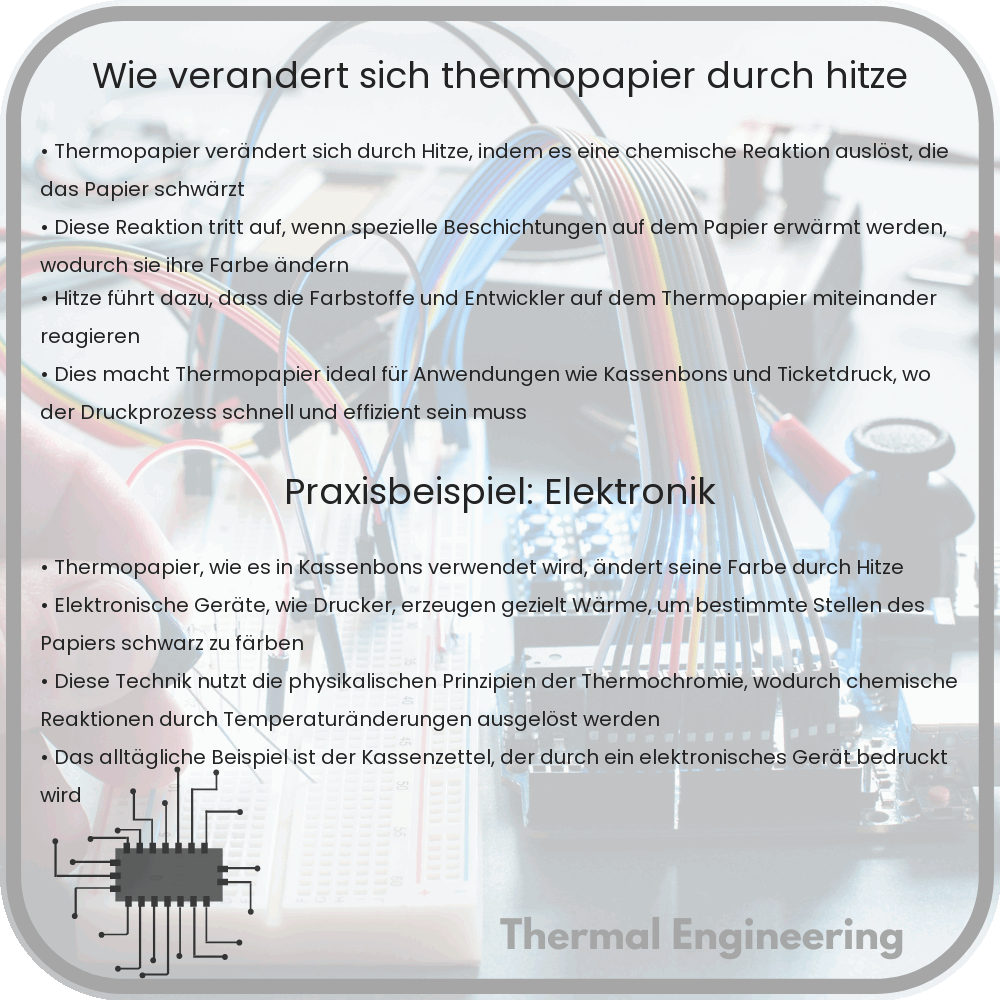 Wie verändert sich Thermopapier durch Hitze?