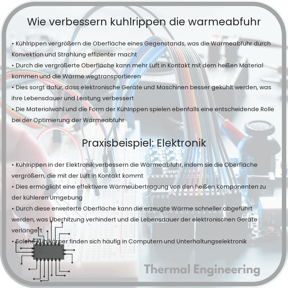 Wie verbessern Kühlrippen die Wärmeabfuhr?