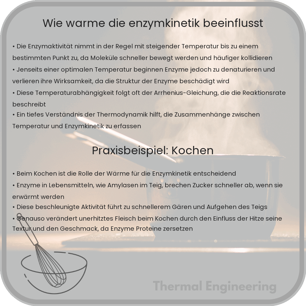 Wie Wärme die Enzymkinetik beeinflusst