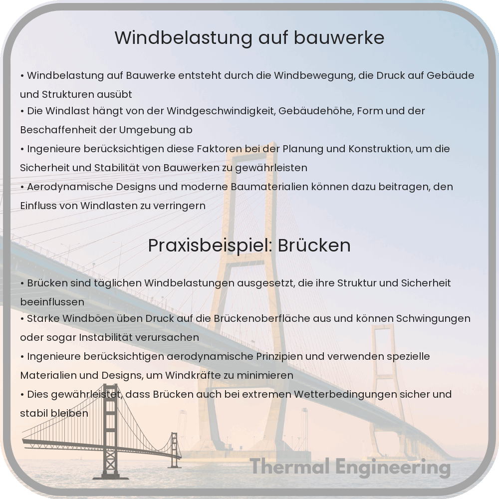 Windbelastung auf Bauwerke