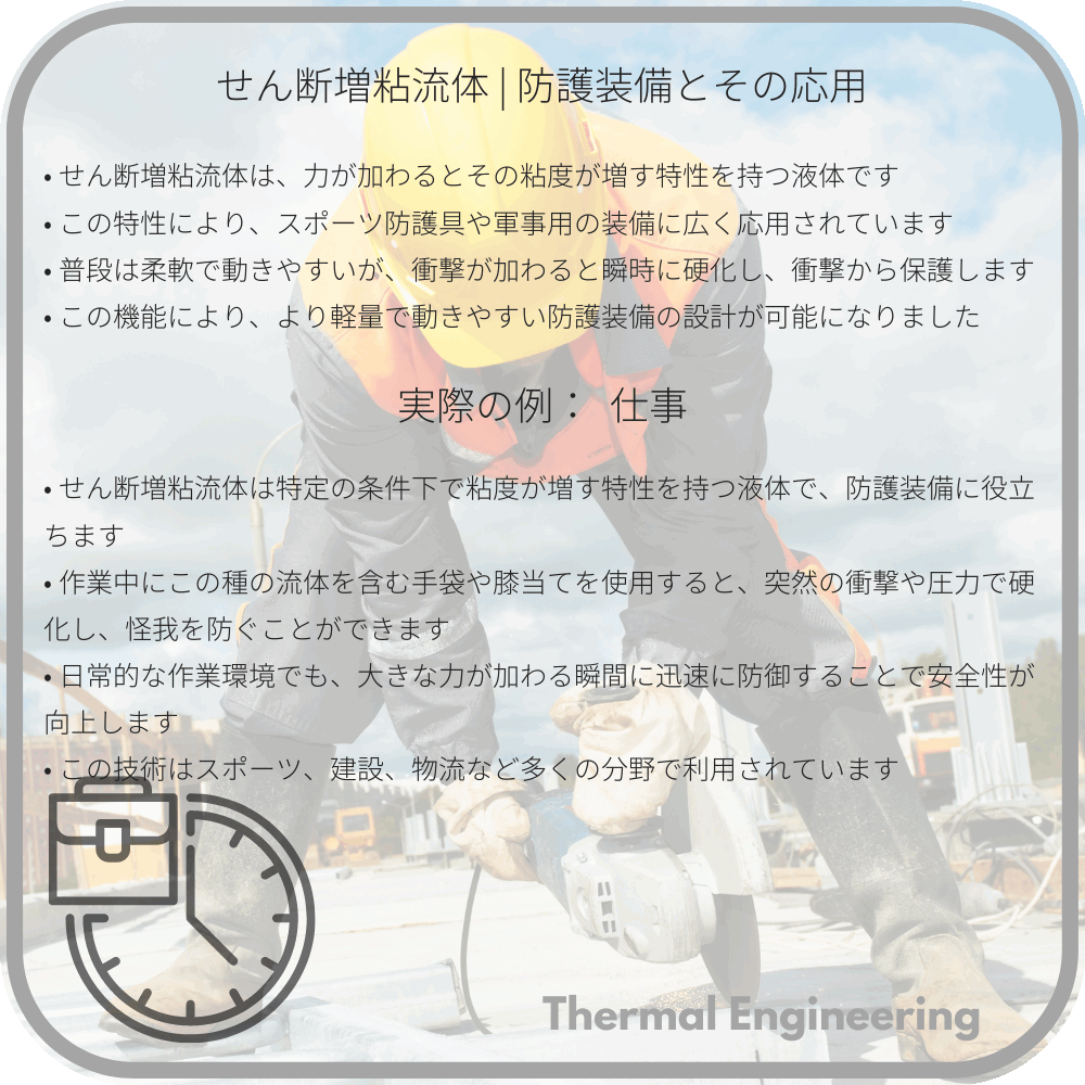 せん断増粘流体 | 防護装備とその応用