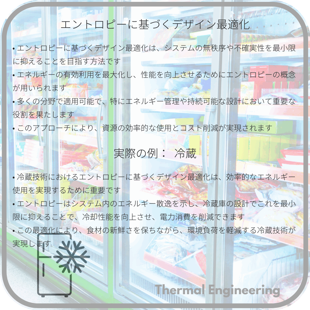 エントロピーに基づくデザイン最適化