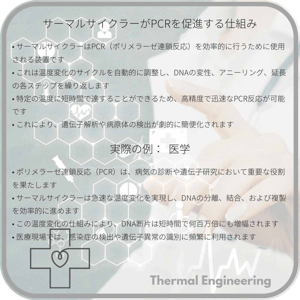 サーマルサイクラーがPCRを促進する仕組み