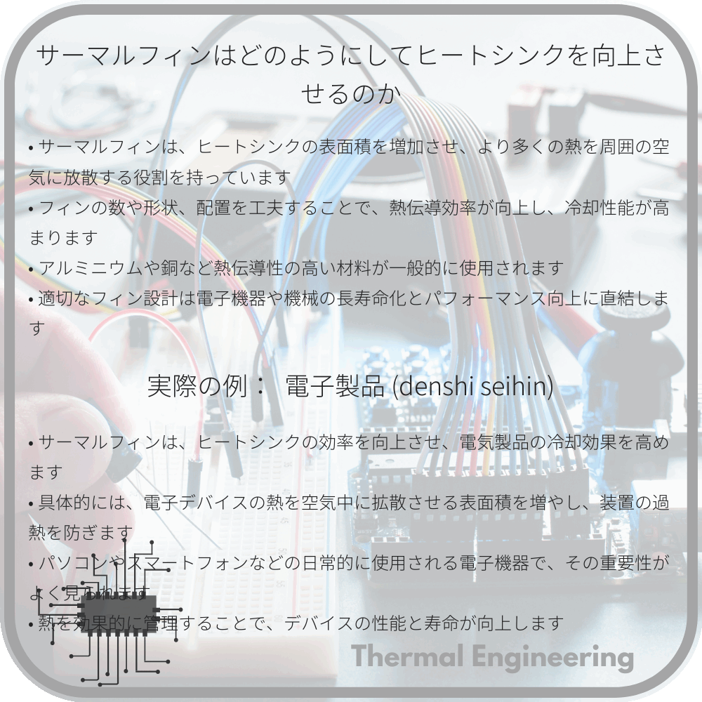 サーマルフィンはどのようにしてヒートシンクを向上させるのか