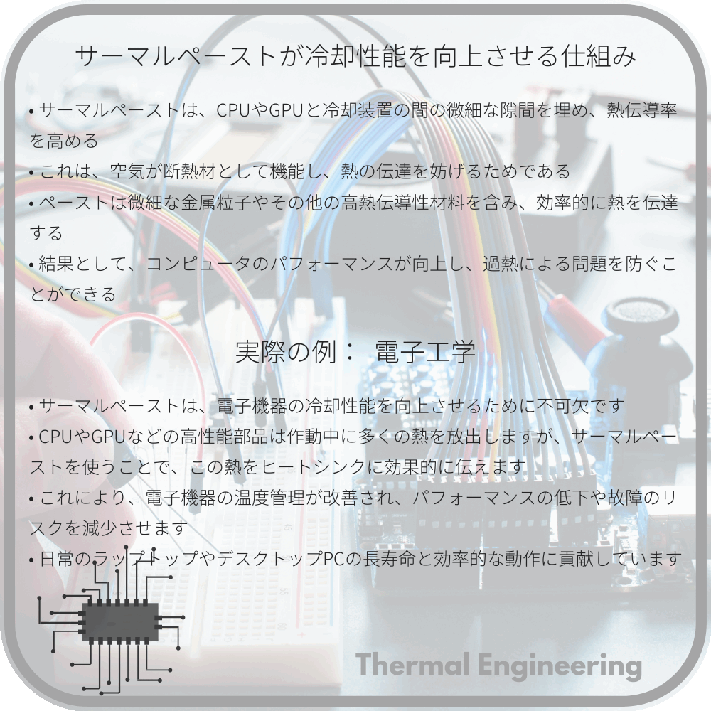 サーマルペーストが冷却性能を向上させる仕組み