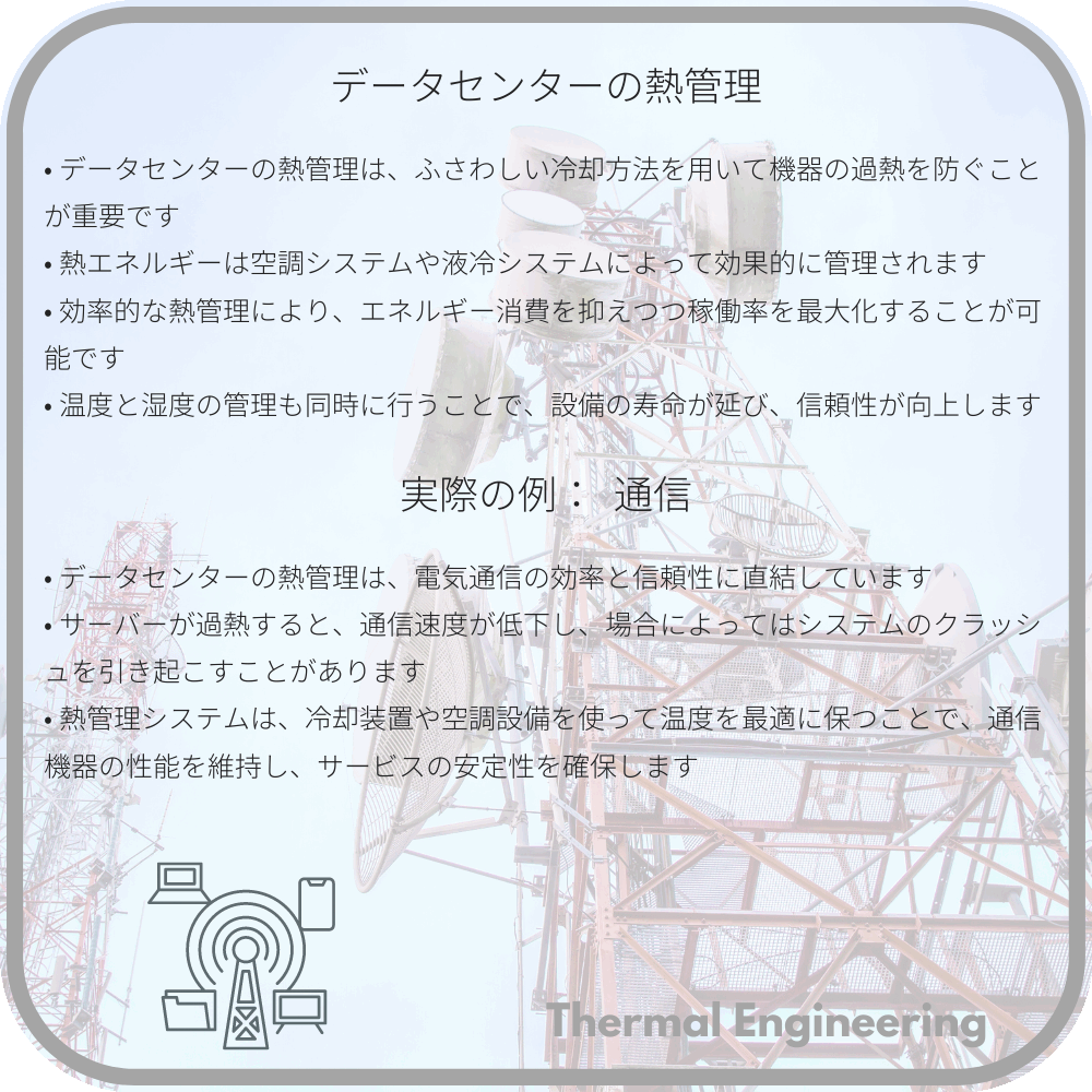 データセンターの熱管理
