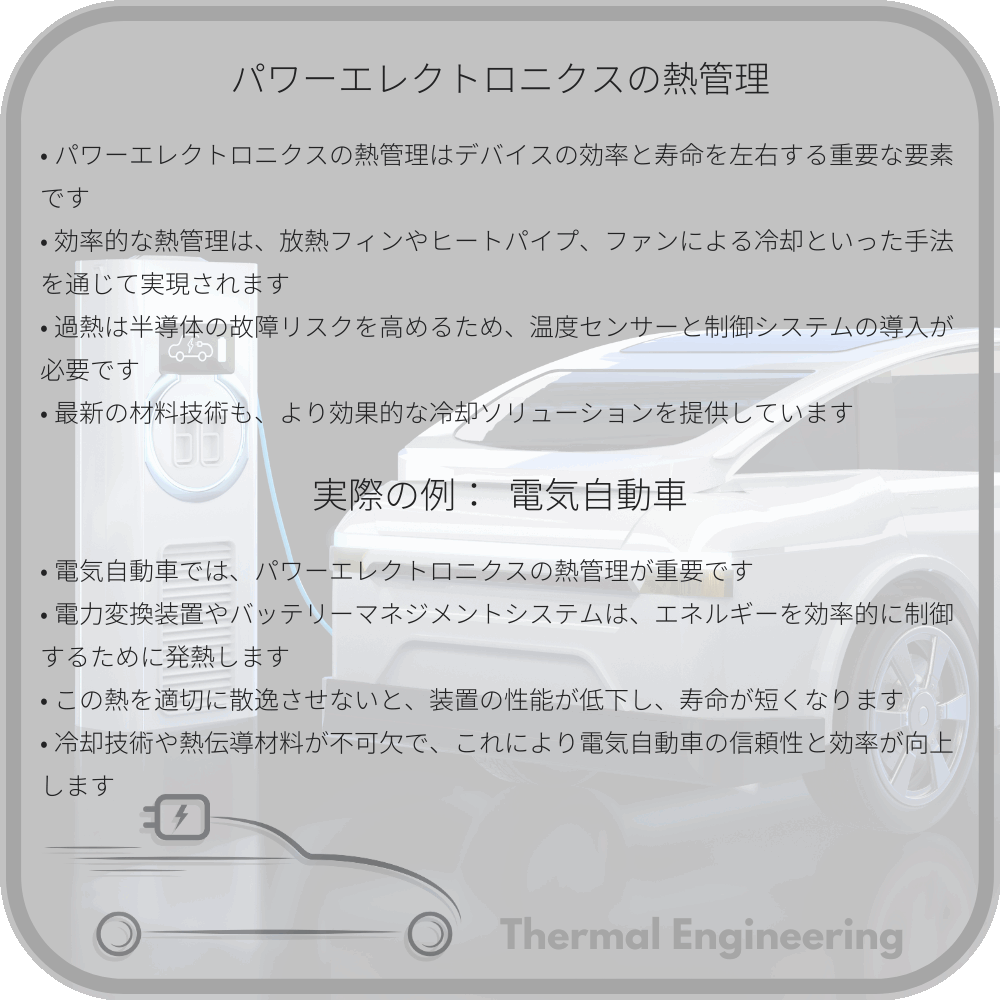 パワーエレクトロニクスの熱管理