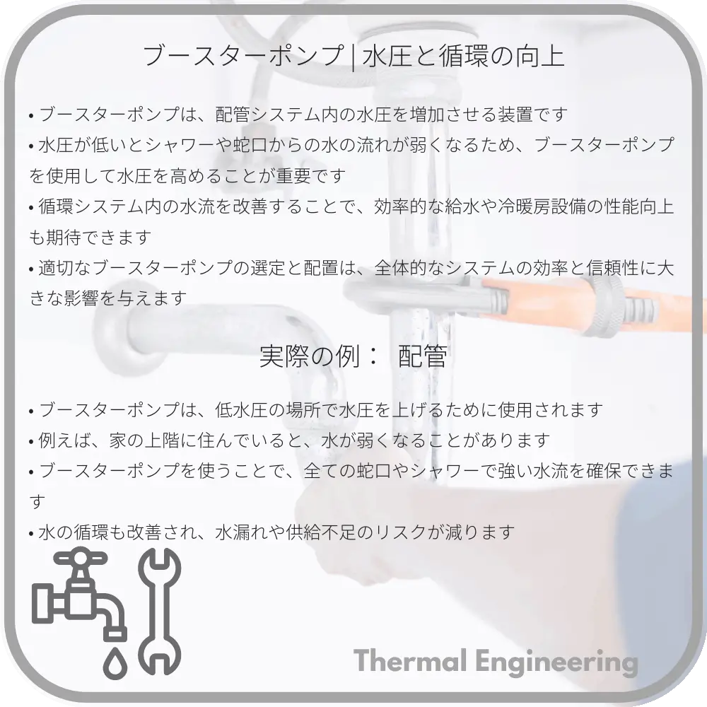 ブースターポンプ | 水圧と循環の向上