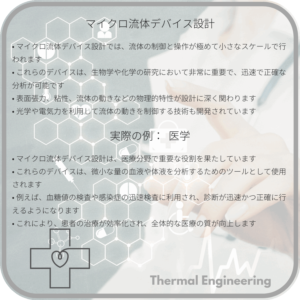 マイクロ流体デバイス設計