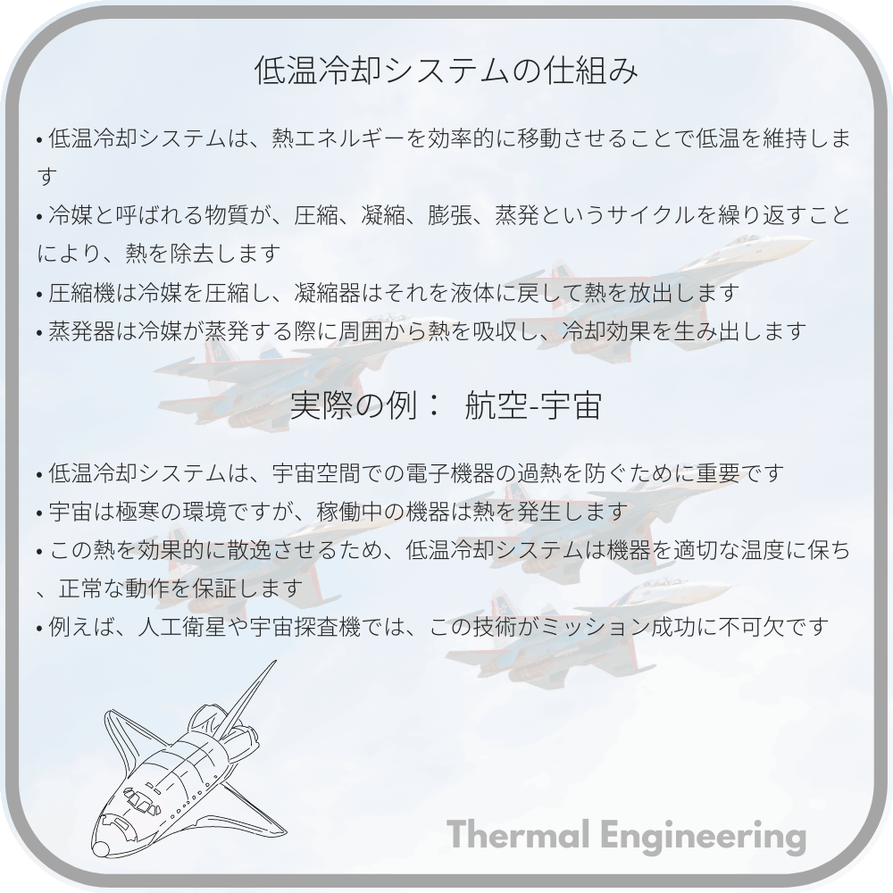 低温冷却システムの仕組み