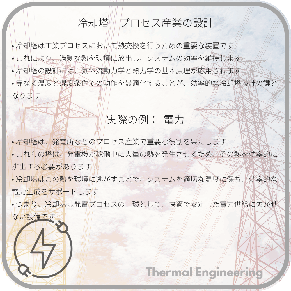 冷却塔|プロセス産業の設計