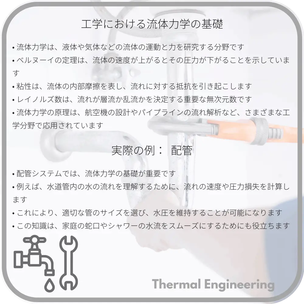 工学における流体力学の基礎