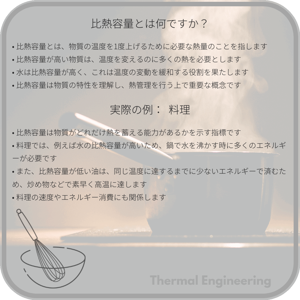 比熱容量とは何ですか?