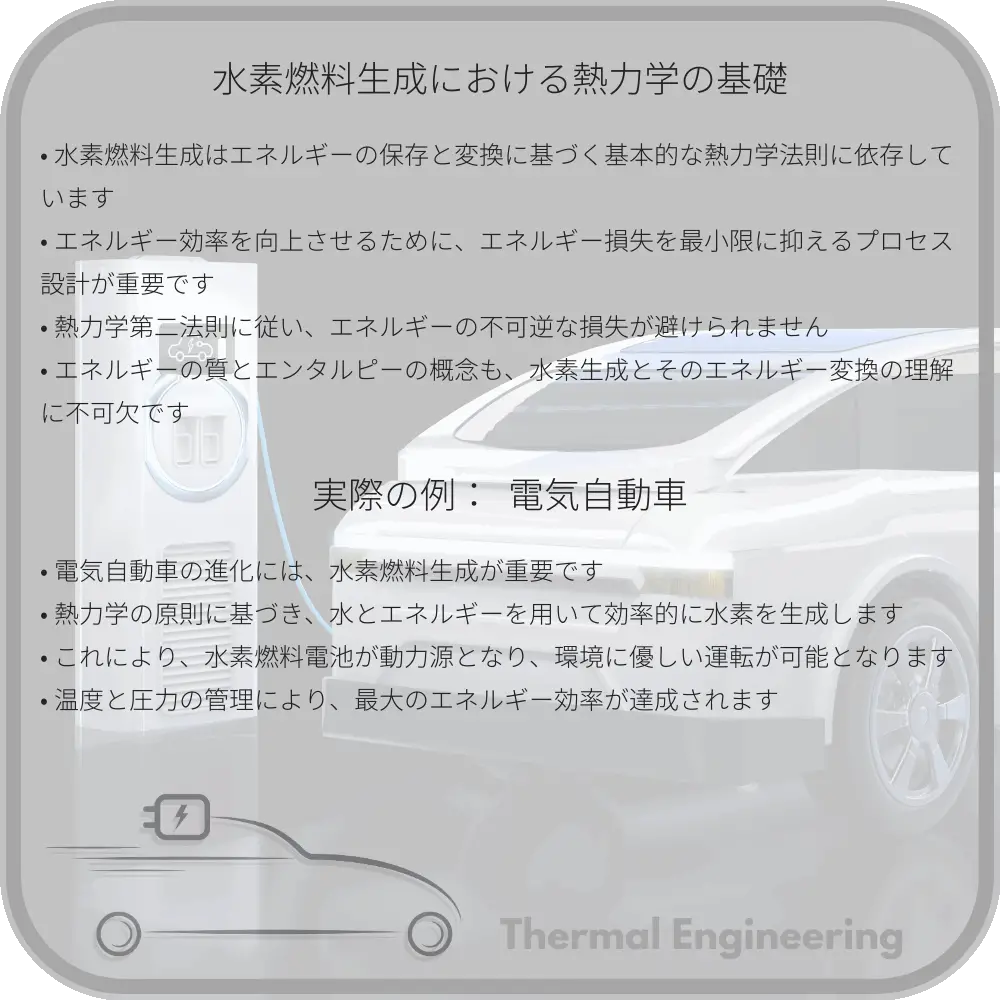 水素燃料生成における熱力学の基礎