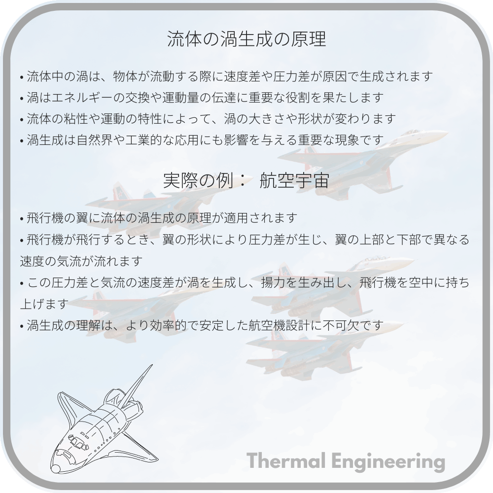 流体の渦生成の原理