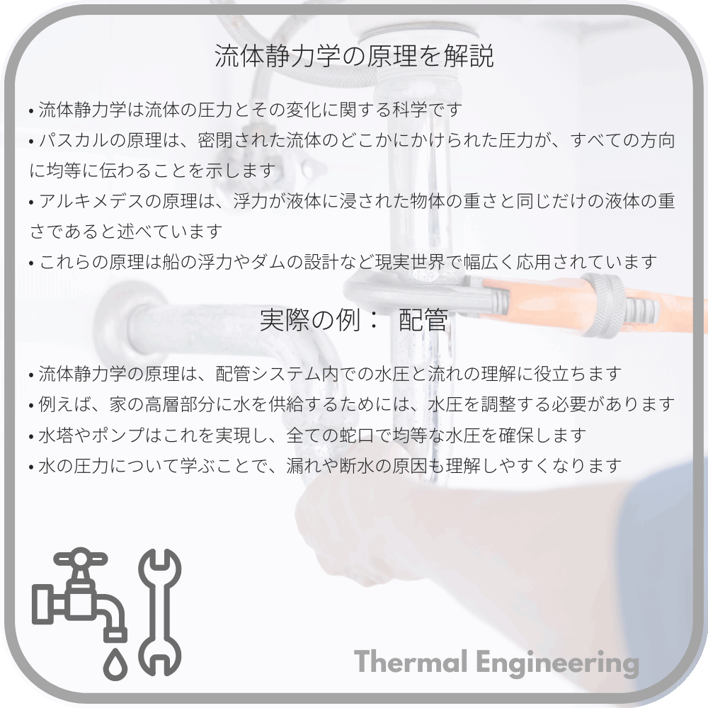 流体静力学の原理を解説