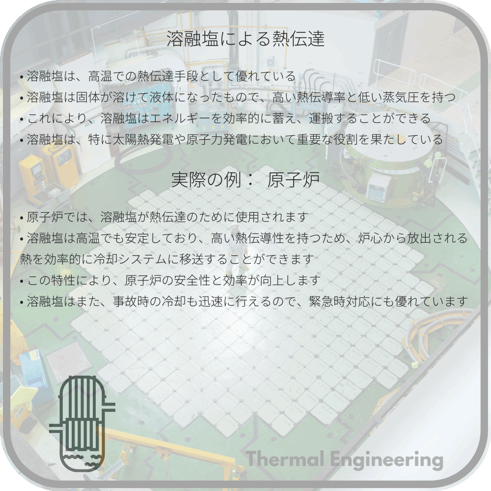 溶融塩による熱伝達