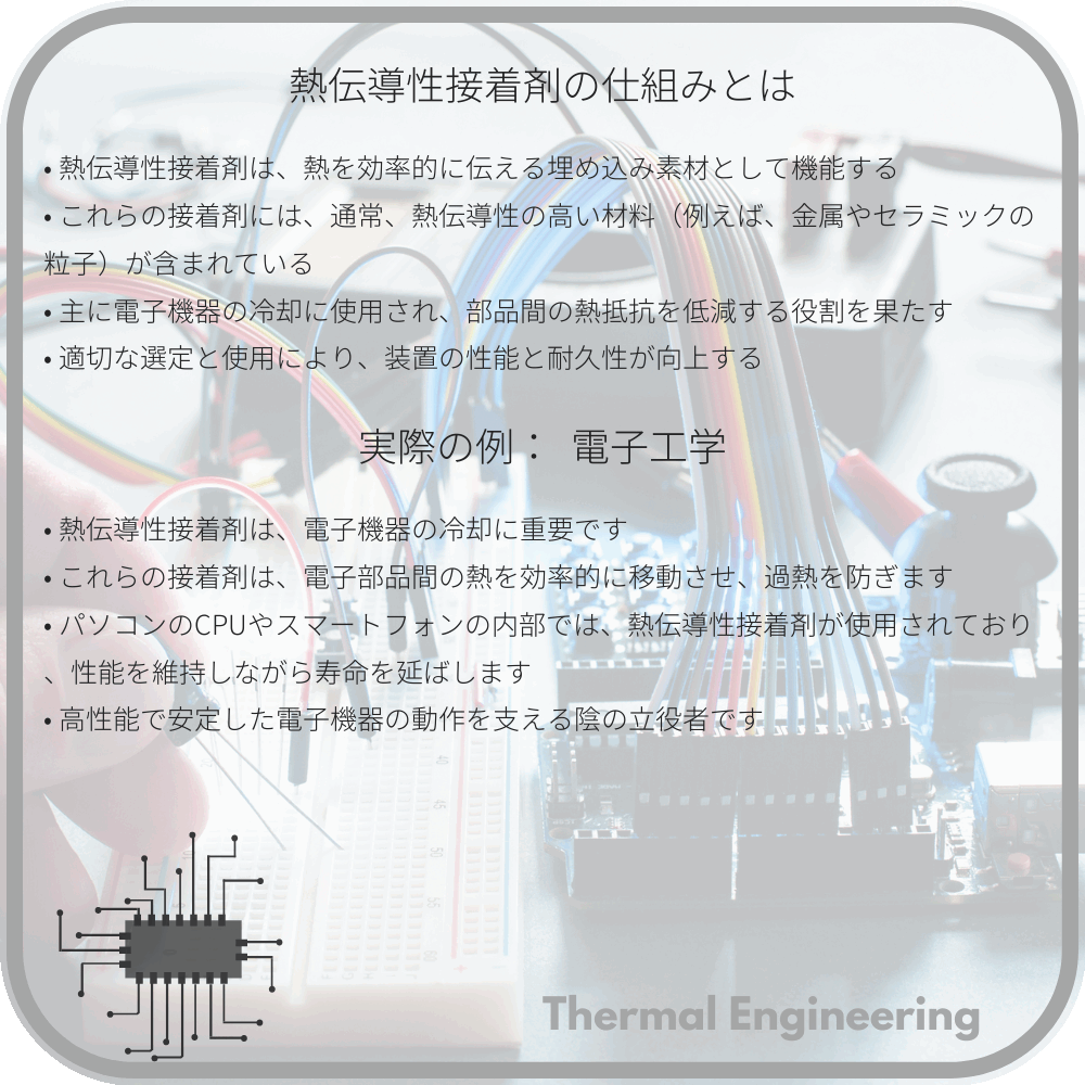 熱伝導性接着剤の仕組みとは