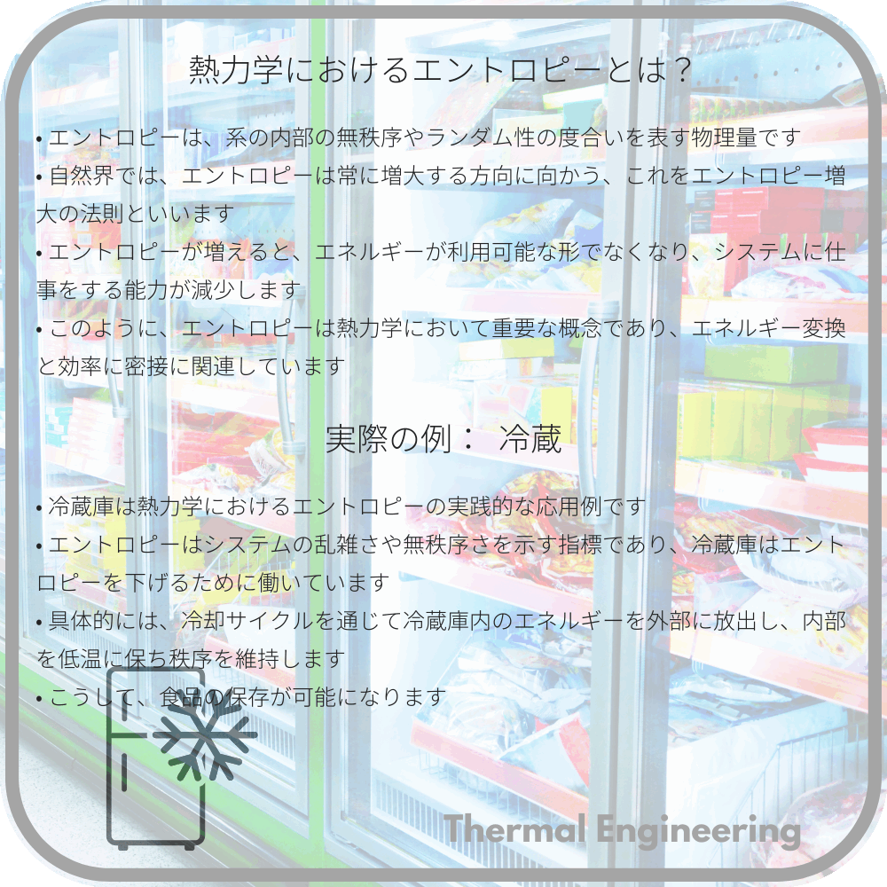 熱力学におけるエントロピーとは？