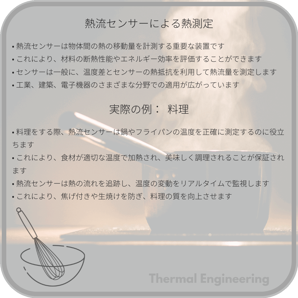 熱流センサーによる熱測定