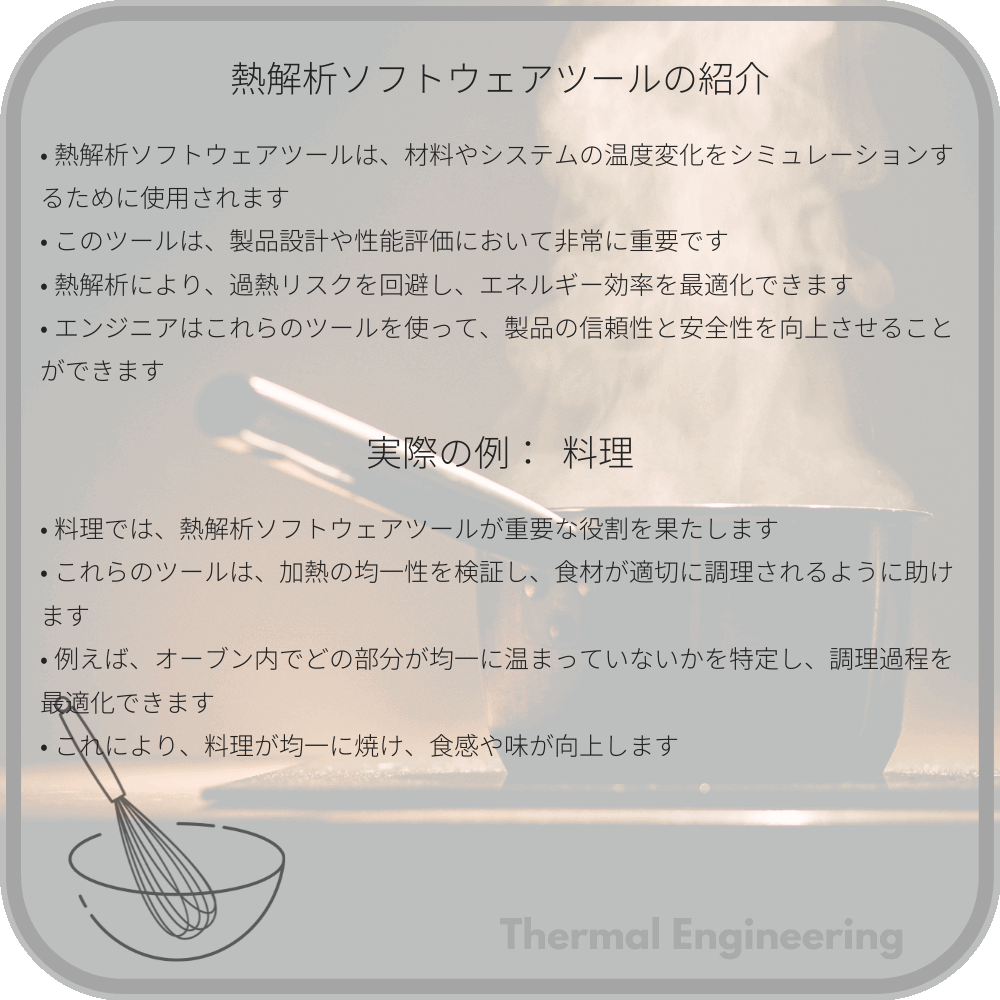 熱解析ソフトウェアツールの紹介