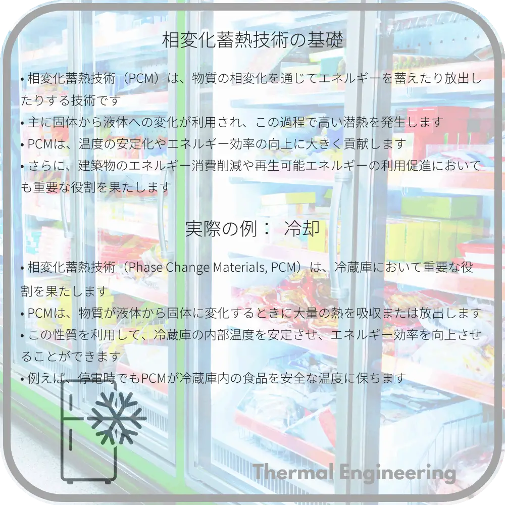 相変化蓄熱技術の基礎