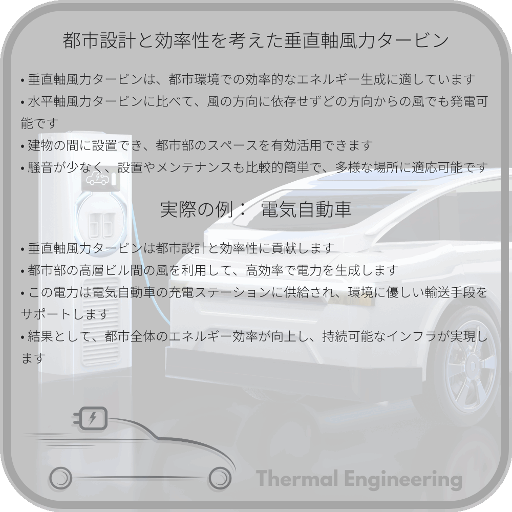 都市設計と効率性を考えた垂直軸風力タービン