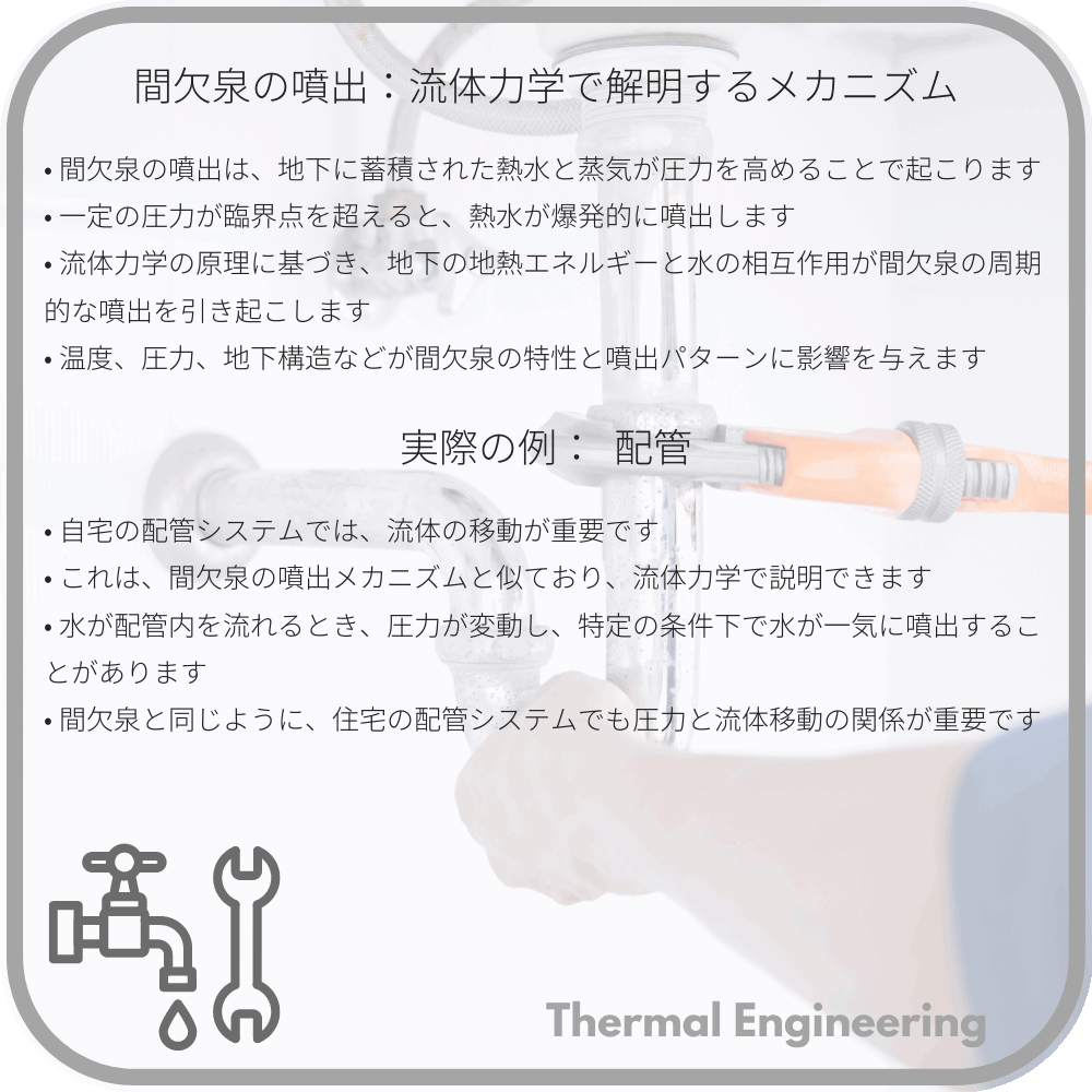 間欠泉の噴出:流体力学で解明するメカニズム