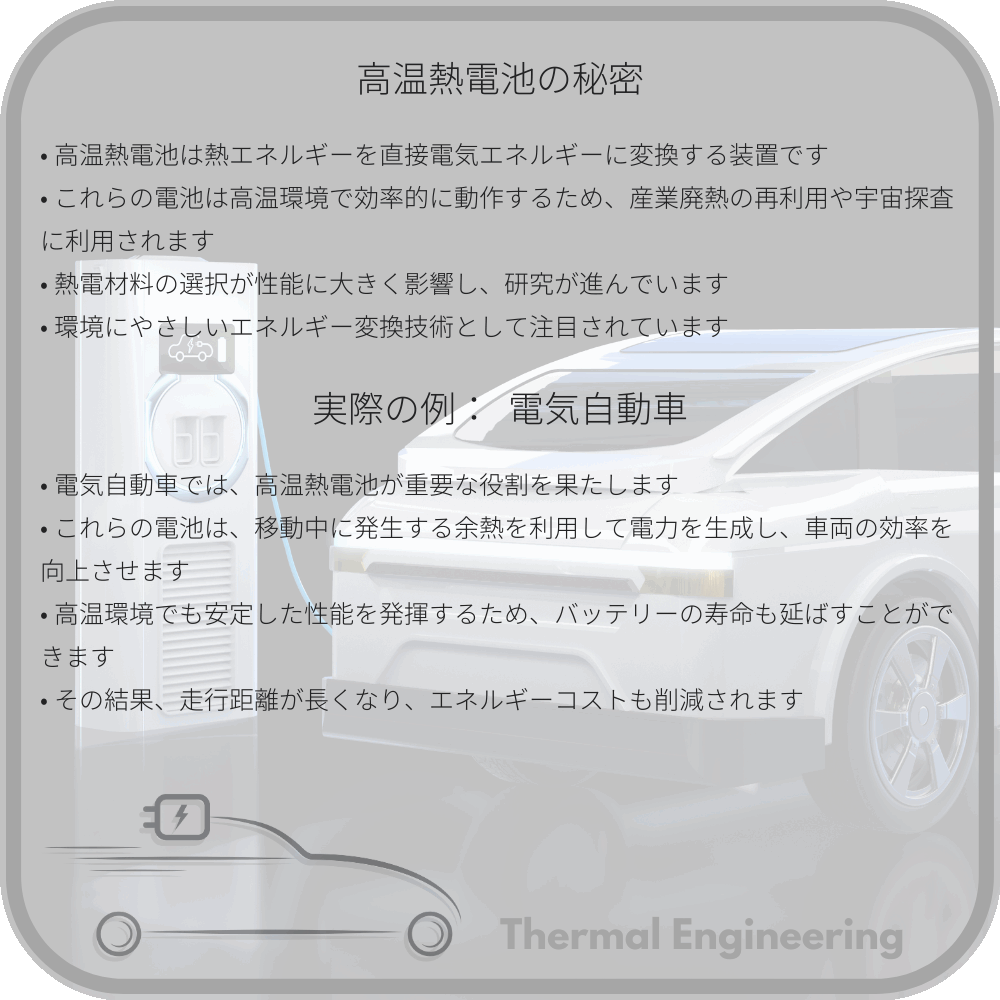 高温熱電池の秘密