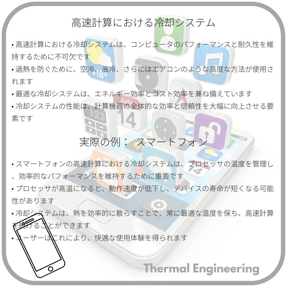 高速計算における冷却システム