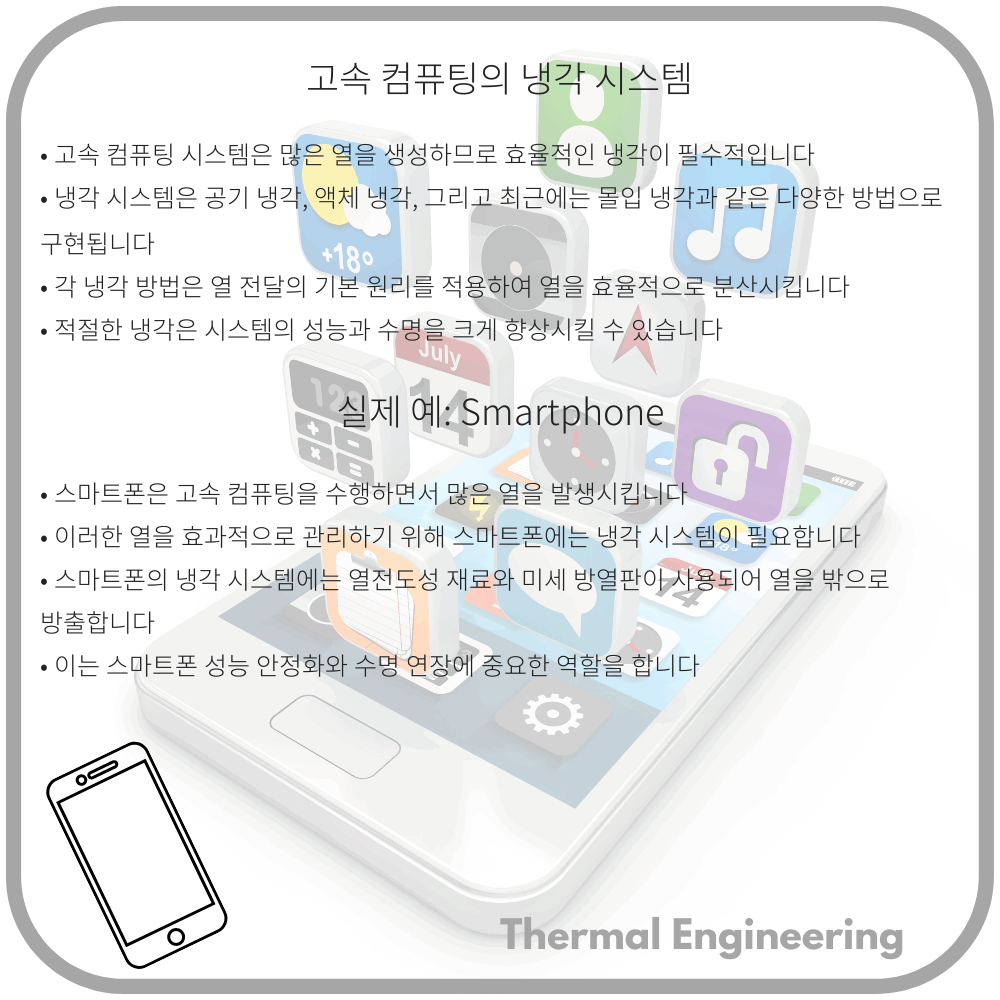 고속 컴퓨팅의 냉각 시스템