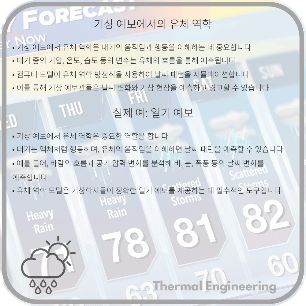 기상 예보에서의 유체 역학