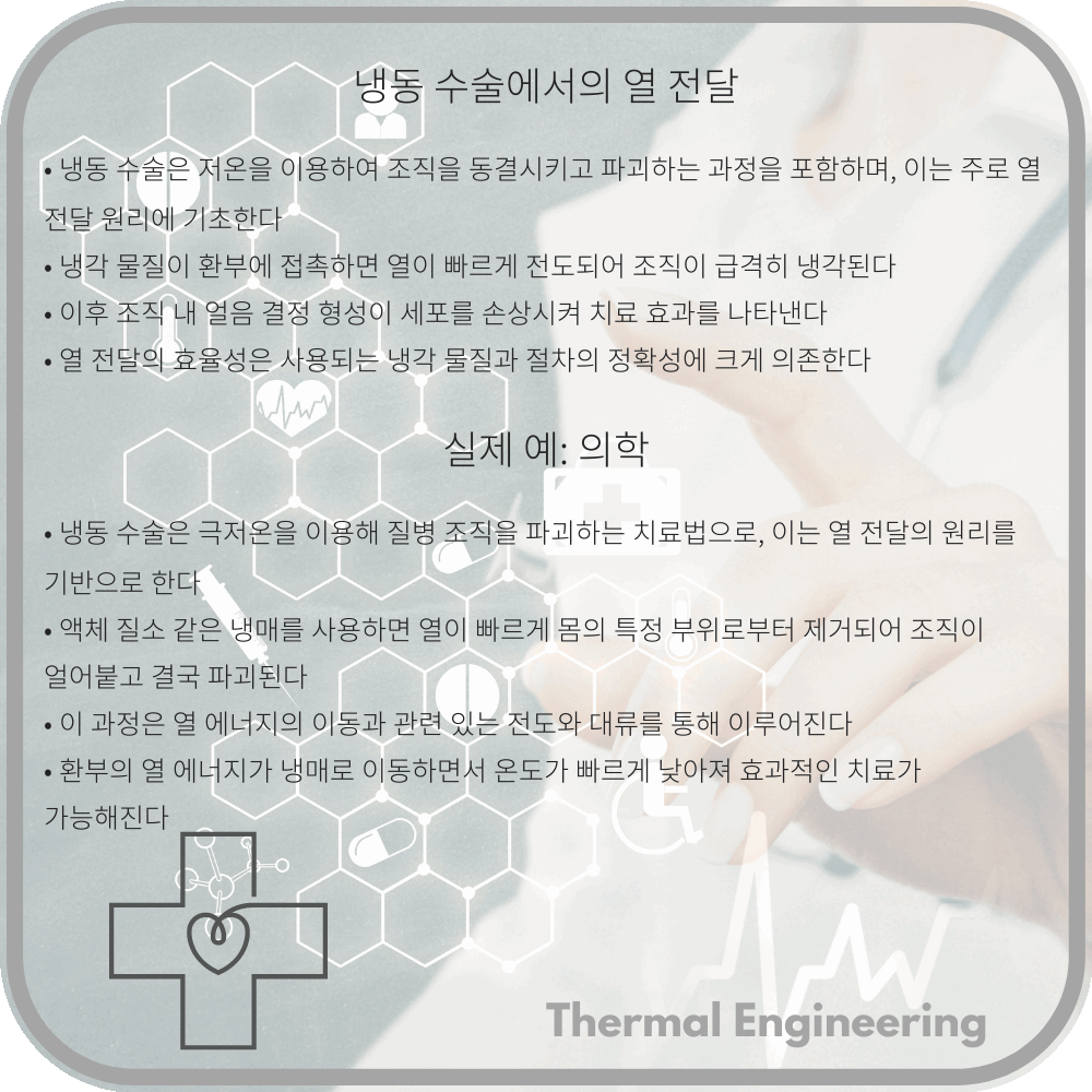 냉동 수술에서의 열 전달