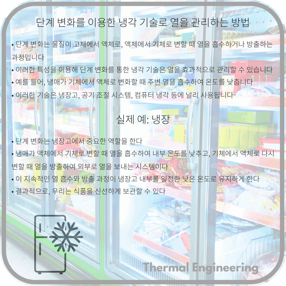 단계 변화를 이용한 냉각 기술로 열을 관리하는 방법