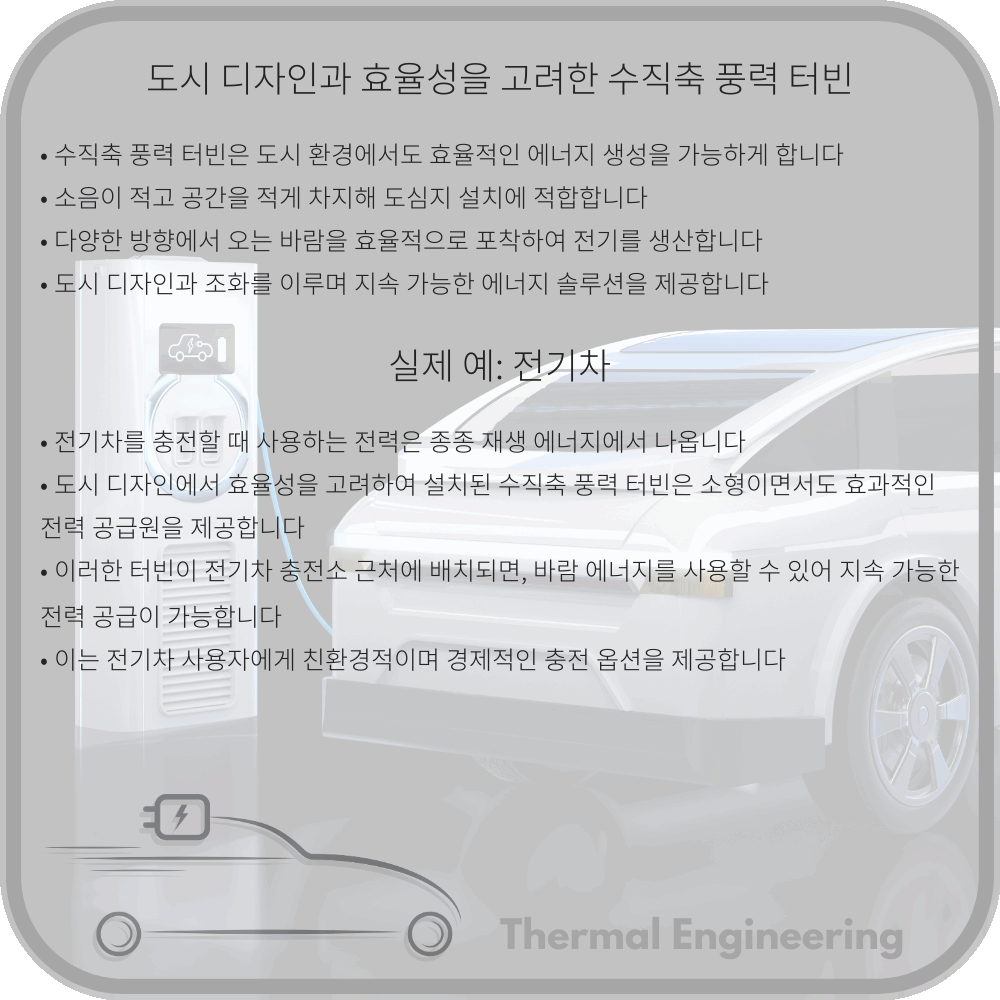도시 디자인과 효율성을 고려한 수직축 풍력 터빈