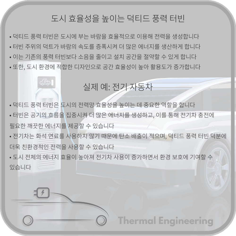 도시 효율성을 높이는 덕티드 풍력 터빈