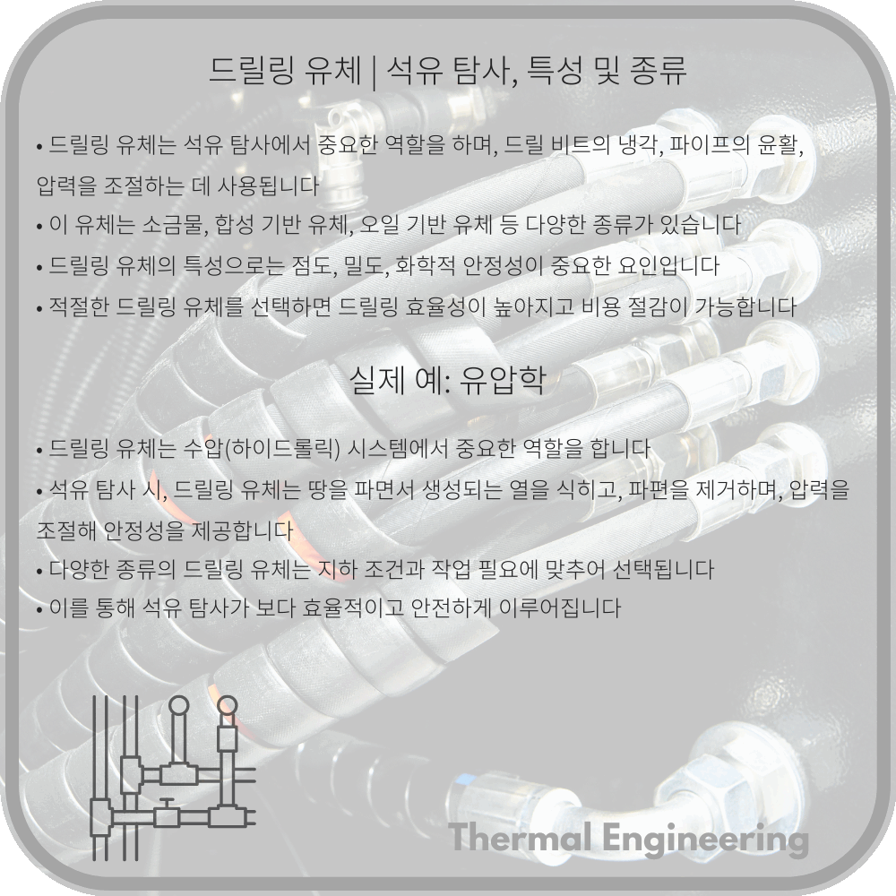 드릴링 유체 | 석유 탐사, 특성 및 종류