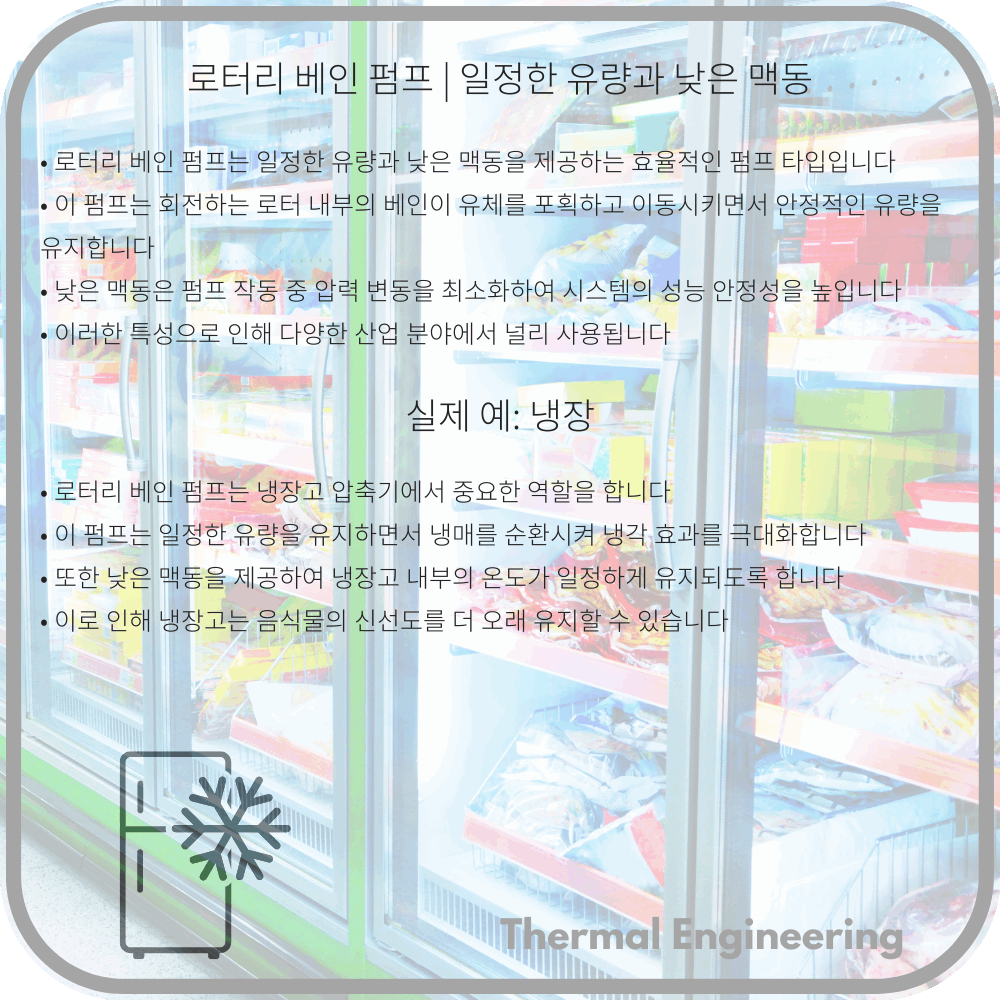 로터리 베인 펌프 | 일정한 유량과 낮은 맥동
