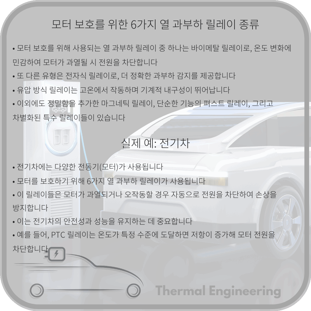 모터 보호를 위한 6가지 열 과부하 릴레이 종류