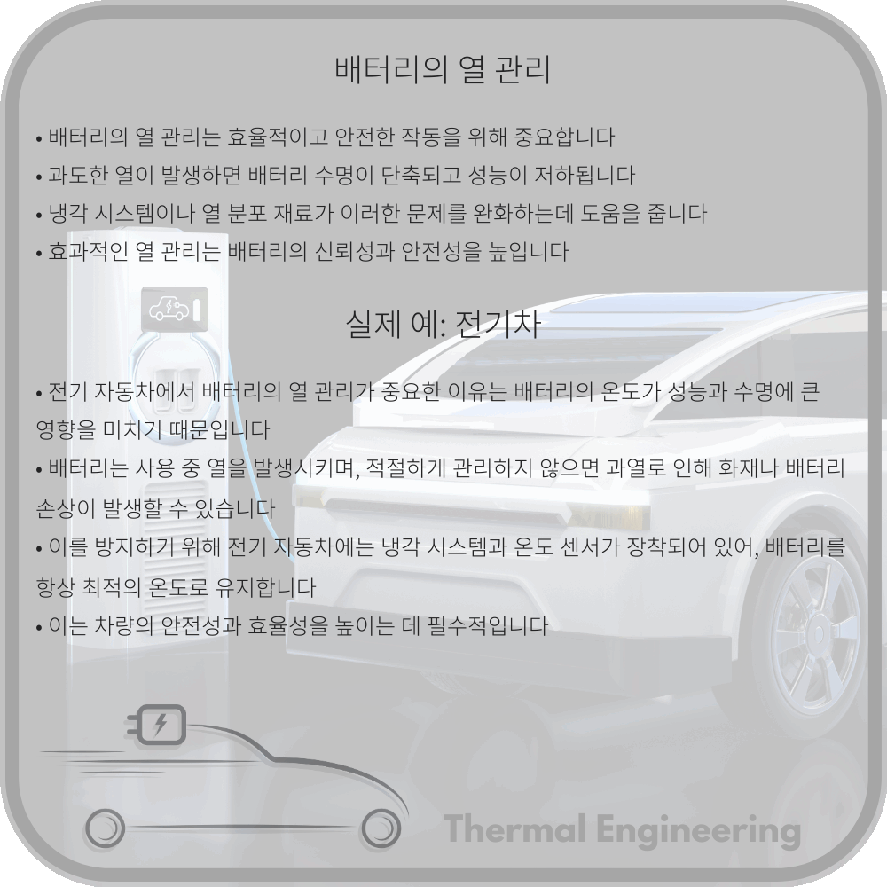 배터리의 열 관리