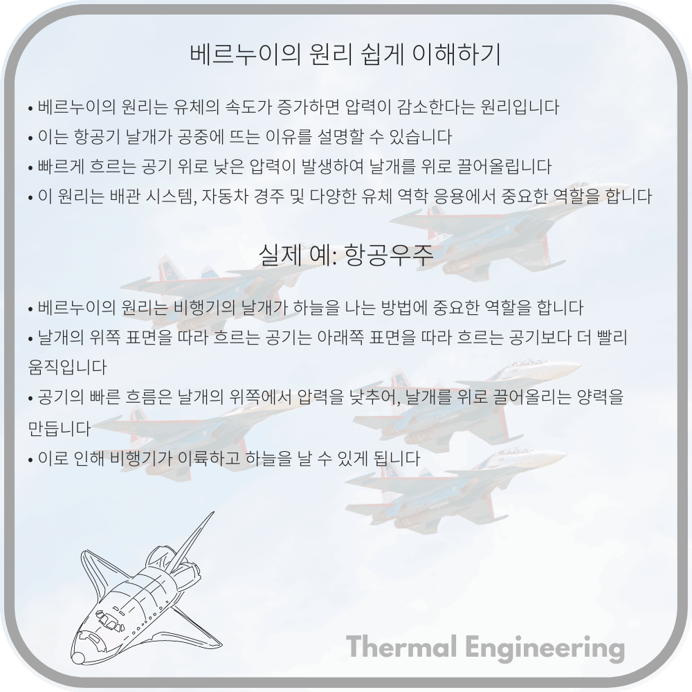 베르누이의 원리 쉽게 이해하기