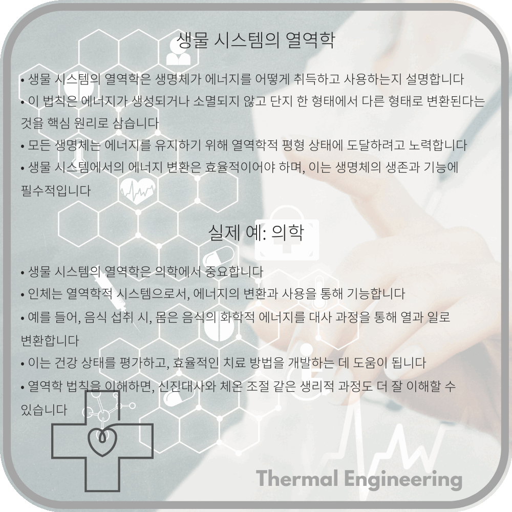 생물 시스템의 열역학