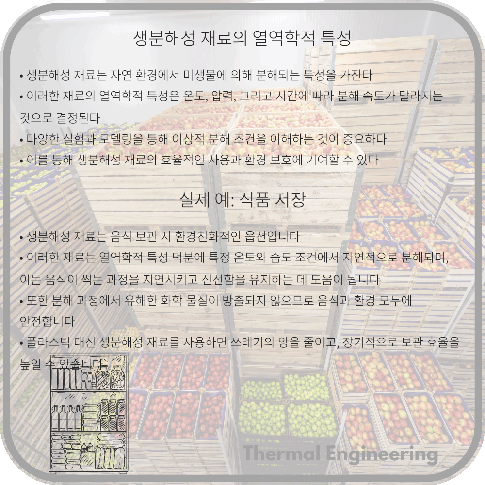 생분해성 재료의 열역학적 특성
