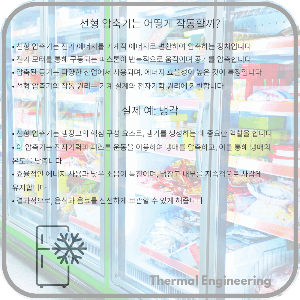 선형 압축기는 어떻게 작동할까?
