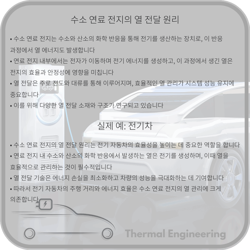 수소 연료 전지의 열 전달 원리