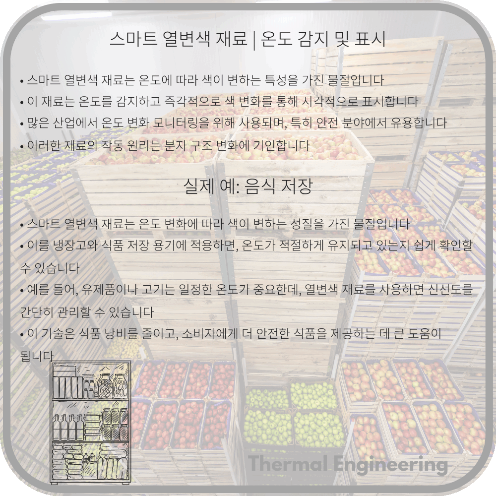 스마트 열변색 재료 | 온도 감지 및 표시