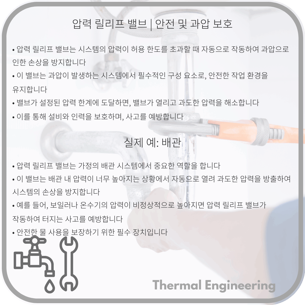 압력 릴리프 밸브 | 안전 및 과압 보호
